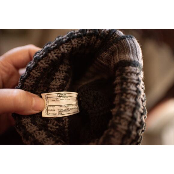 NEW Ugg Leland Knit Boots Booties 6 Gray Sweater Slip on Fold Over - Picture 5 of 6